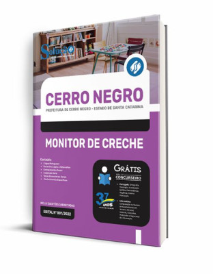 Apostila Prefeitura de Cerro Negro - SC - Monitor de Creche - Imagem 2