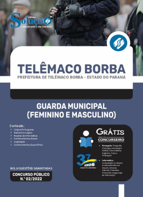 Apostila Prefeitura de Telêmaco Borba - PR - Guarda Municipal (Feminino e Masculino) - Imagem 3