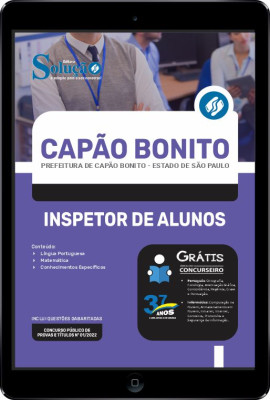 Apostila Prefeitura de Capão Bonito - SP em PDF - Inspetor de Alunos - Imagem 1