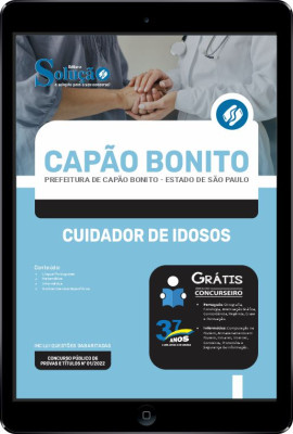 Apostila Prefeitura de Capão Bonito - SP em PDF - Cuidador de Idosos - Imagem 1