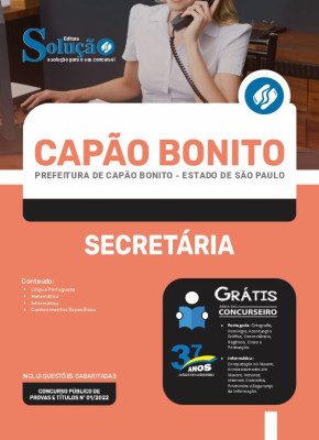 Apostila Prefeitura de Capão Bonito - SP - Secretária - Imagem 3