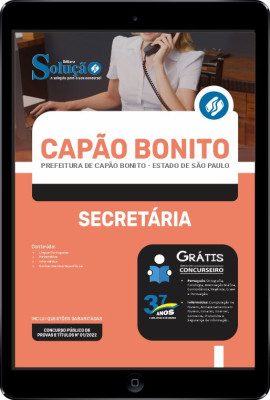 Apostila Prefeitura de Capão Bonito - SP em PDF - Secretária - Imagem 1