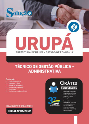 Apostila Prefeitura de Urupá - RO - Técnico de Gestão Pública - Administrativa - Imagem 3