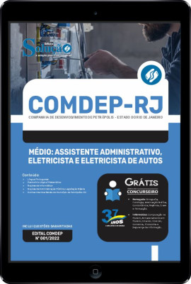 Apostila COMDEP-RJ em PDF - Médio: Assistente Administrativo, Eletricista e Eletricista de Autos - Imagem 1