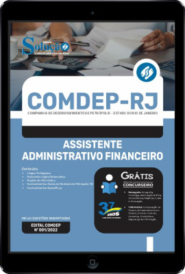 Apostila COMDEP-RJ em PDF - Assistente Administrativo Financeiro - Imagem 1