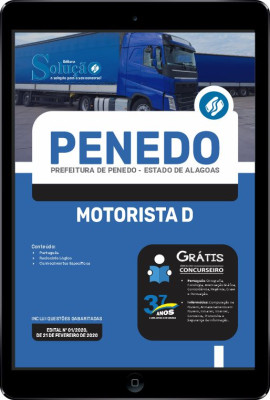 Apostila Prefeitura de Penedo - AL em PDF - Motorista D - Imagem 1