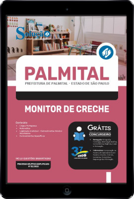 Apostila Prefeitura de Palmital - SP em PDF - Monitor de Creche - Imagem 1