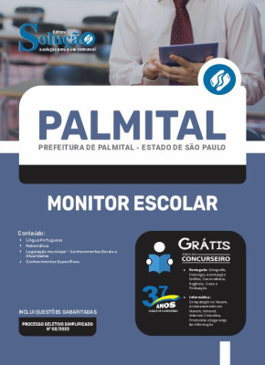 Apostila Prefeitura de Palmital - SP - Monitor Escolar - Imagem 3