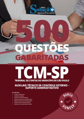 Caderno de Questões TCM-SP - 500 Questões Gabaritadas - Imagem 2