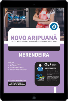 Apostila Prefeitura de Novo Aripuanã - AM em PDF - Merendeira - Imagem 1