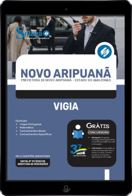 Apostila Prefeitura de Novo Aripuanã - AM em PDF - Vigia - Imagem 1