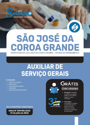 Apostila Prefeitura de São José da Coroa Grande - PE - Auxiliar de Serviços Gerais - Imagem 3