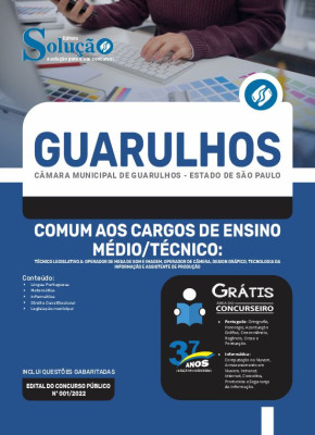 Apostila Câmara de Guarulhos - SP - Comum aos Cargos de Ensino Médio/Técnico - Imagem 3