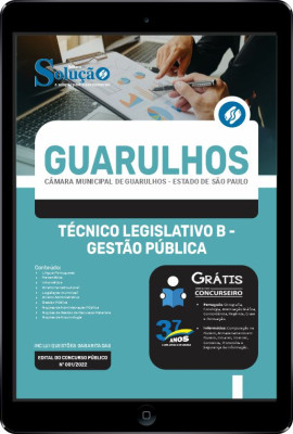 Apostila Câmara de Guarulhos - SP em PDF - Técnico Legislativo B - Gestão Pública - Imagem 1