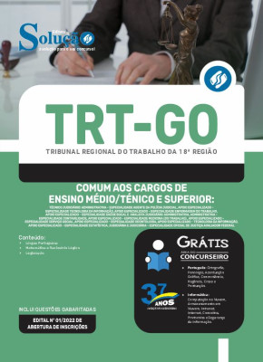 Apostila TRT-GO - Comum aos Cargos de Ensino Médio/Técnico e Superior - Imagem 3