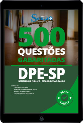 Caderno de Questões DPE-SP em PDF - 500 Questões Gabaritadas - Imagem 1