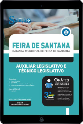 Apostila Câmara de Feira de Santana - BA em PDF - Auxiliar Legislativo e Técnico Legislativo - Imagem 1