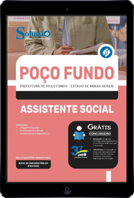 Apostila Prefeitura de Poço Fundo - MG em PDF - Assistente Social - Imagem 1