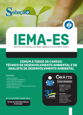 Apostila IEMA-ES - Comum a Todos os Cargos: Técnico de Desenvolvimento Ambiental e Analista de Desenvolvimento Ambiental - Imagem 3