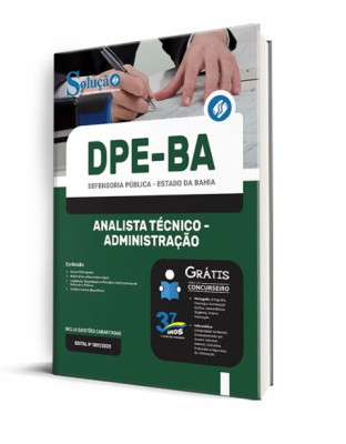 Apostila DPE-BA - Analista Técnico - Administração - Imagem 2