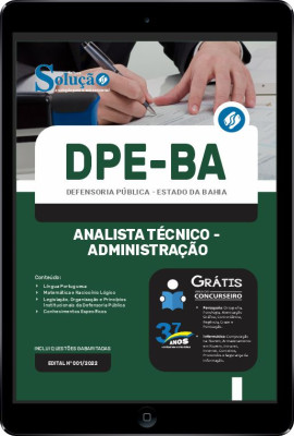 Apostila DPE-BA em PDF - Analista Técnico - Administração - Imagem 1