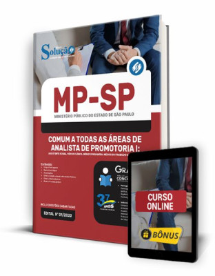 Apostila MP-SP - Comum a Todas as Áreas de Analista de Promotoria I: Assistente Social, Médico Clínico,  Médico Psiquiatra, Médico do Trabalho e Psicólogo