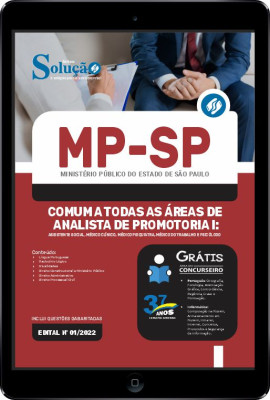 Apostila MP-SP em PDF - Comum a Todas as Áreas de Analista de Promotoria I: Assistente Social, Médico Clínico,  Médico Psiquiatra, Médico do Trabalho e Psicólogo - Imagem 1