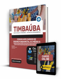Capa Apostila Prefeitura de Timbaúba - PE - Comum aos Cargos de Ensino Fundamental II e Médio II