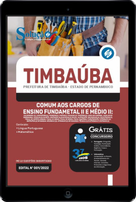 Apostila Prefeitura de Timbaúba - PE em PDF - Comum aos Cargos de Ensino Fundamental II e Médio II - Imagem 1