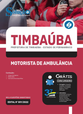 Apostila Prefeitura de Timbaúba - PE - Motorista de Ambulância - Imagem 3