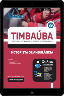 Apostila Prefeitura de Timbaúba - PE em PDF - Motorista de Ambulância - Imagem 1