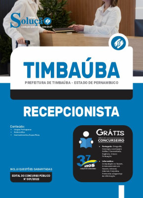 Apostila Prefeitura de Timbaúba - PE - Recepcionista - Imagem 3