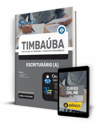 Apostila Prefeitura de Timbaúba - PE - Escriturário(a) - Imagem 1