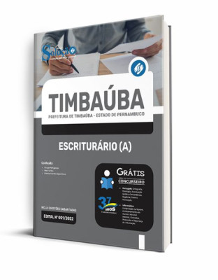 Apostila Prefeitura de Timbaúba - PE - Escriturário(a) - Imagem 2