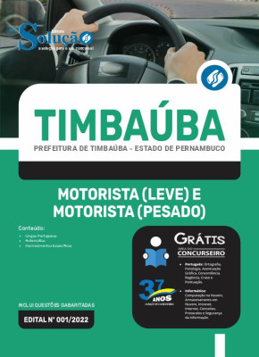 Apostila Prefeitura de Timbaúba - PE - Motorista (Leve) e Motorista (Pesado) - Imagem 3