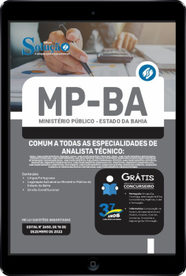 Apostila MP-BA em PDF - Comum a Todas as Especialidades de Analista Técnico - Imagem 1