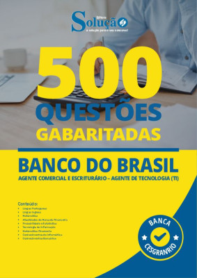 Caderno de Questões Banco do Brasil - 500 Questões Gabaritadas - Imagem 2