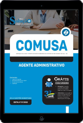 Apostila COMUSA-RS em PDF - Agente Administrativo - Imagem 1