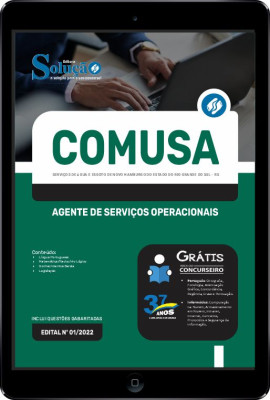 Apostila COMUSA-RS em PDF - Agente de Serviços Operacionais - Imagem 1