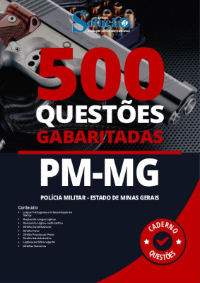 Caderno de Questões PM-MG - 500 Questões Gabaritadas - Imagem 2