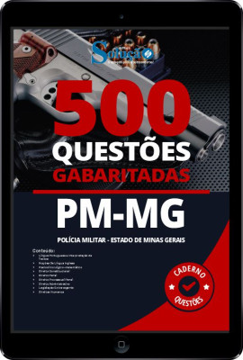 Caderno de Questões PM-MG em PDF - 500 Questões Gabaritadas - Imagem 1