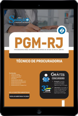 Apostila PGM-RJ em PDF - Técnico de Procuradoria - Imagem 1