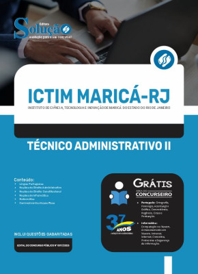 Apostila ICTIM Maricá-RJ - Técnico Administrativo II - Imagem 3