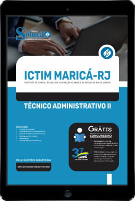 Apostila ICTIM Maricá-RJ em PDF - Técnico Administrativo II - Imagem 1