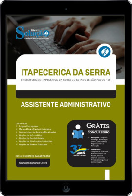 Apostila Prefeitura de Itapecerica da Serra - SP em PDF - Assistente Administrativo - Imagem 1