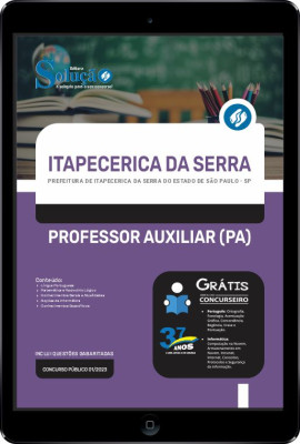 Apostila Prefeitura de Itapecerica da Serra - SP em PDF - Professor Auxiliar (PA) - Imagem 1