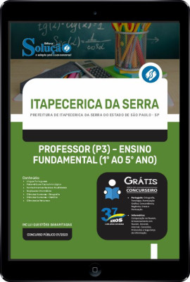 Apostila Prefeitura de Itapecerica da Serra - SP em PDF - Professor (P3) - Ensino Fundamental (1º ao 5º ano) - Imagem 1