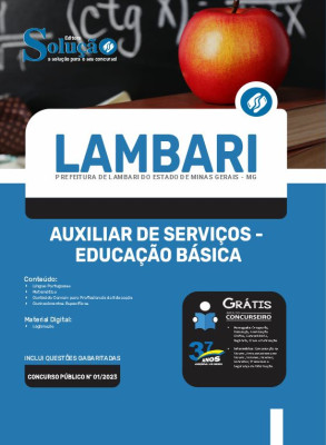 Apostila Prefeitura de Lambari - MG - Auxiliar de Serviços de Educação Básica - Imagem 3