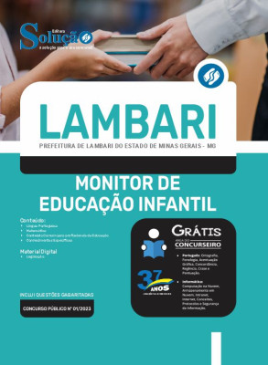 Apostila Prefeitura de Lambari - MG - Monitor de Educação Infantil - Imagem 3