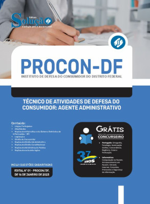 Apostila PROCON-DF - Técnico de Atividades de Defesa do Consumidor: Agente Administrativo - Imagem 3